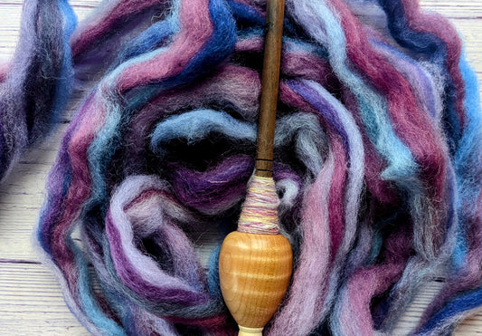 Sock roving- Purple