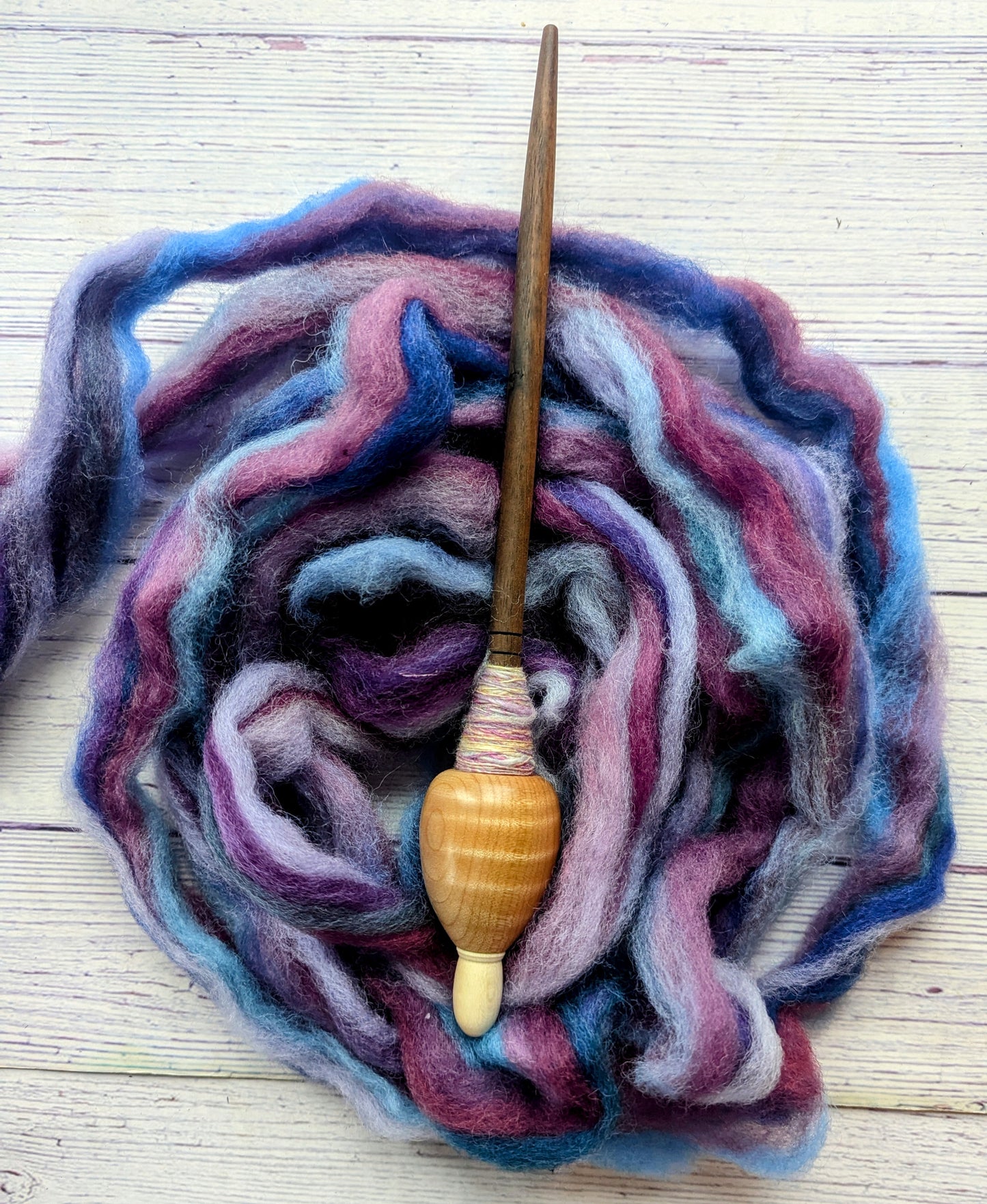 Sock roving- Purple